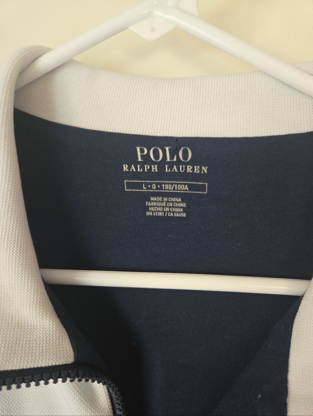 Polo Ralph Lauren Men’s Polo Tennis Full Zip Sweatshirt $298 L EUC - Picture 2 of 3